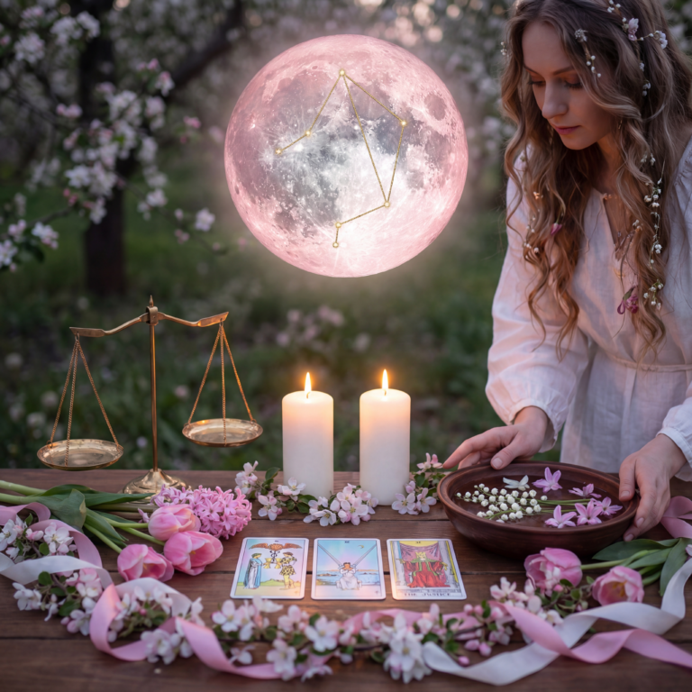 Różowy Księżyc kwiecień 2026 - pełnia w Wadze i relacje